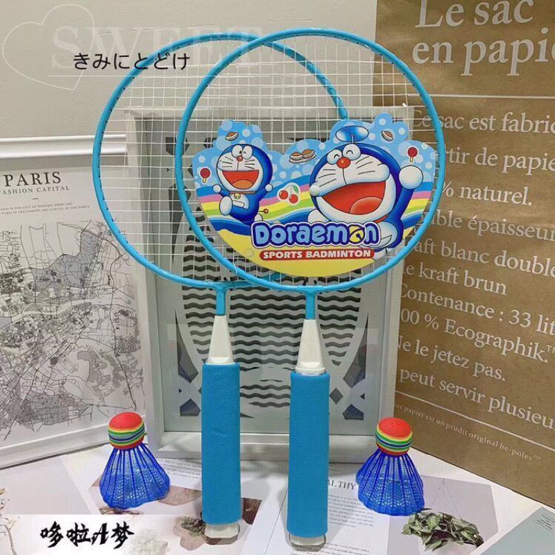 Bộ Vợt Cầu Lông Trẻ Em Kèm 2 Quả Cầu, Đồ Chơi Vận Động Mini Cho Bé Trai Bé Gái Nhiều Mẫu