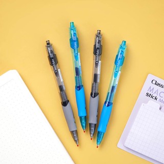 [GIẢM 5K] Hộp 10 Bút Gel Bấm Classmate 0.5mm Viết Trơn Có Ruột Gel Thay Thế Mực Xanh Đen Tím, Bút Gel Béo Siêu Êm