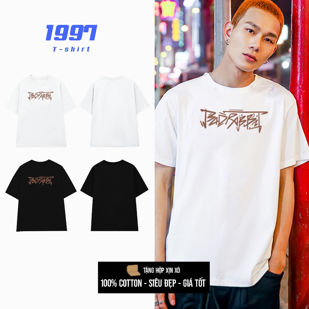 Áo thun BAD RABBIT chữ Badrabbit đơn giản áo thun cao cấp vải dày đứng ...