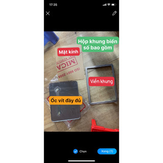 combo khung mica + miếng dán và số phục hồi biển củ thành mới