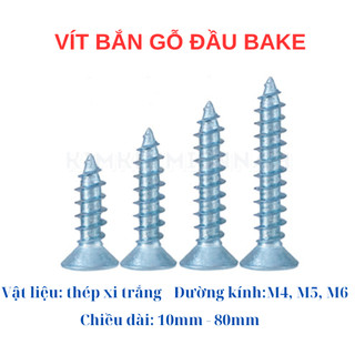 Vít trắng mạ kẽm bắt nở nhựa, tắc kê nhựa bắn vào tường, gỗ, đủ kích cỡ 4li, 5li, 6li (túi 30 con)