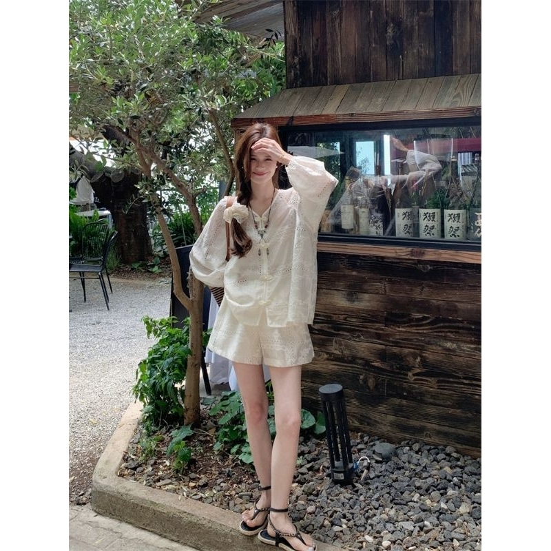M.H STYLE ORDER Sét đồ trắng đi chơi đi biển