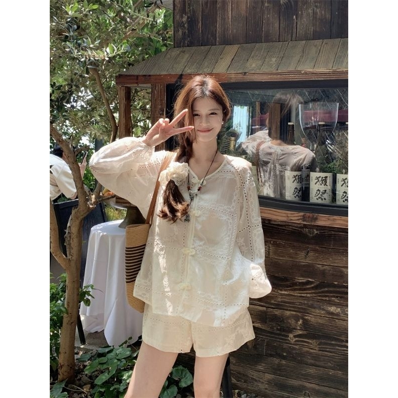 M.H STYLE ORDER Sét đồ trắng đi chơi đi biển