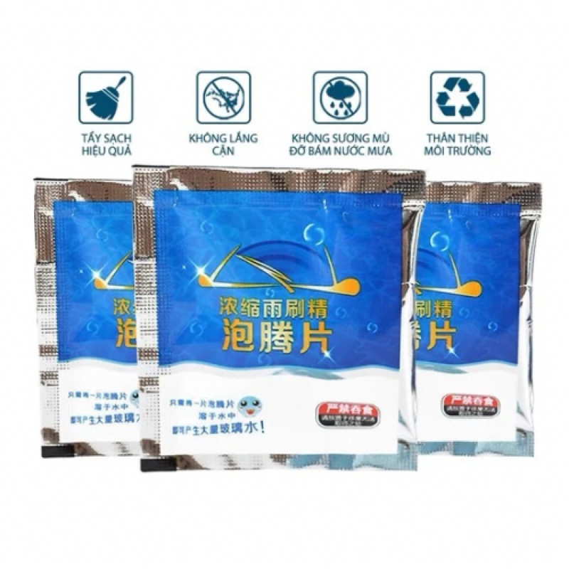 Combo Viên Sủi Rửa Kính Ô tô
