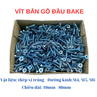 Vít trắng mạ kẽm bắt nở nhựa, tắc kê nhựa bắn vào tường, gỗ, đủ kích cỡ 4li, 5li, 6li (túi 30 con)