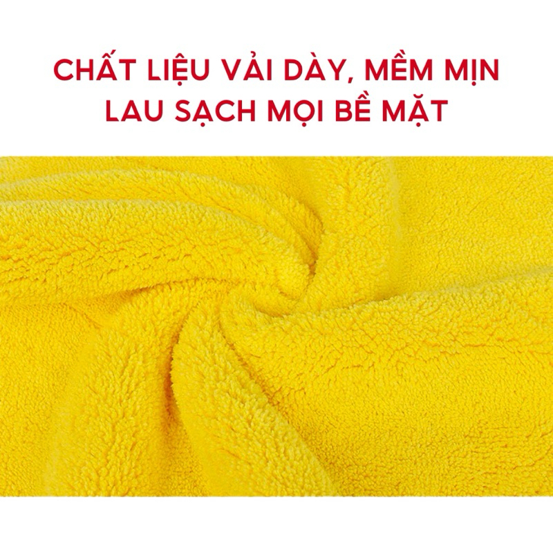 Khăn Lau Xe Ô Tô Chuyên Dụng 3M Sợi Microfiber Siêu Mềm Mịn Siêu Thấm Lau Xe Hơi 2 Lớp 2 Mặt Siêu Sạch Thấm Hút