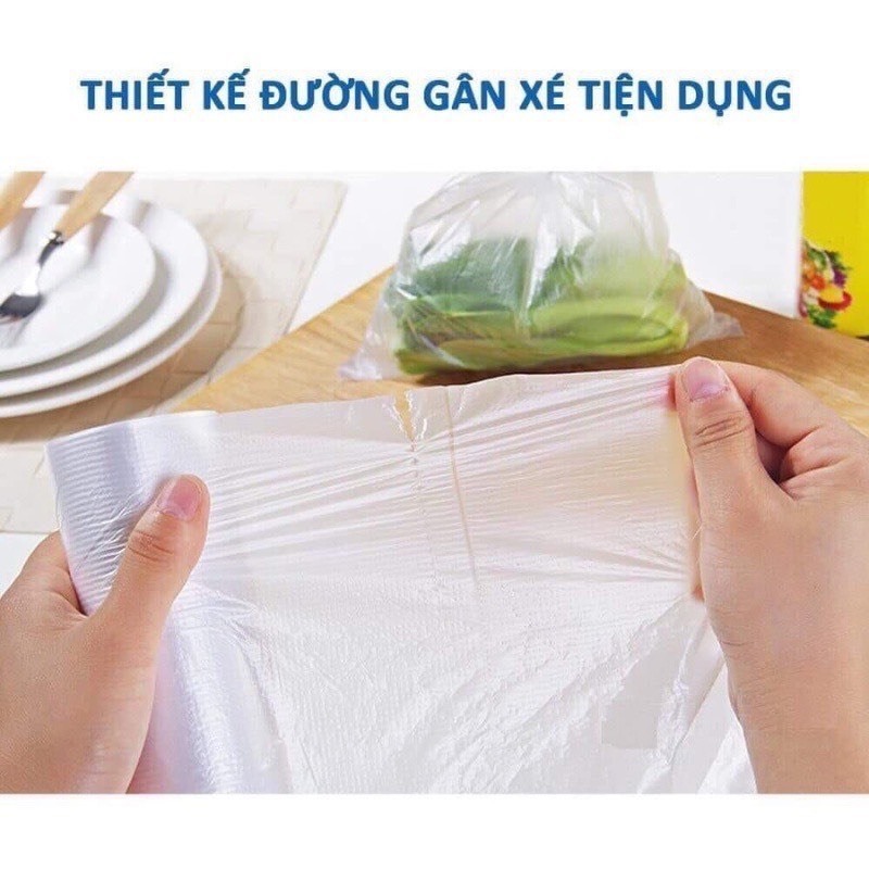 Set 3 cuộn bọc thực phẩm phân hủy sinh học (1 cuộn 20x30cm, 2 cuộn 25x35cm) thân thiện môi trường-Túi bọc thực phẩm.