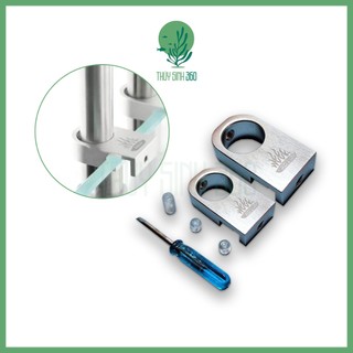Kẹp Inout Nhôm Nguyên Khối CNC WEEK AQUA - Cố Định Đầu Ống Dẫn Nước Cho Bể Cá, Thủy Sinh
