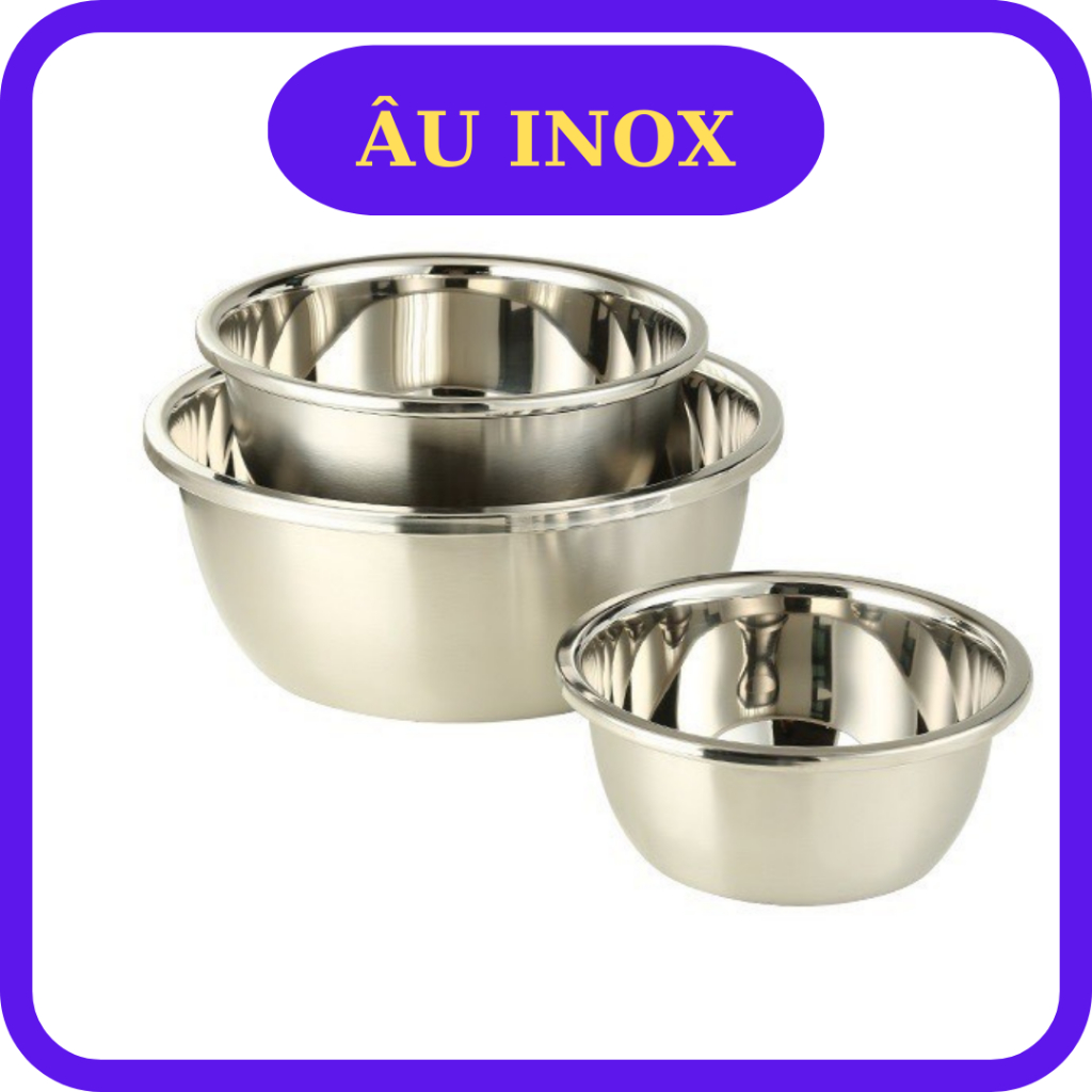 Âu inox 304 - Thau Inox - Thau Sâu Lòng -Thau Rửa Rau | Shopee Việt Nam