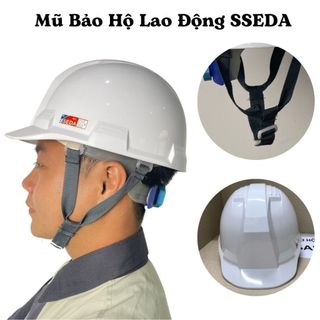 Mũ bảo hộ lao động SEEDA nút vặn lót xốp nhựa ABS HPS4 dùng trong lao động công trình