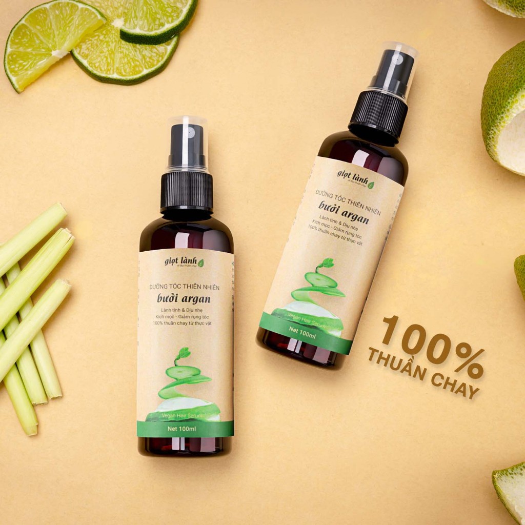 Xịt tóc Bưởi Argan, xịt tóc thiên nhiên thuần chay Giọt Lành 100ml | BigBuy360 - bigbuy360.vn