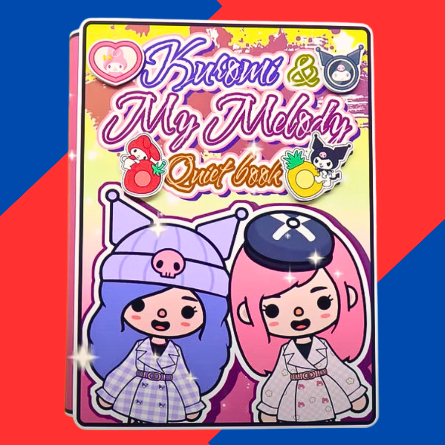 Wednesday Ngôi nhà của kuromi và My Melody dễ thương Giấy in chất lượng cao, cứng cáp phát triển tư duy logic phong cách