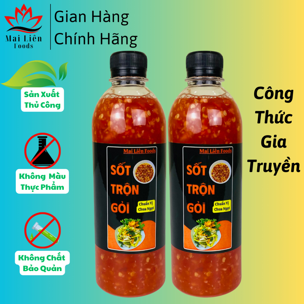Nước Sốt Chua Ngọt Trộn Gỏi, Nộm, Rau Củ Mai Liên Foods 500ml.Trộn gỏi ...