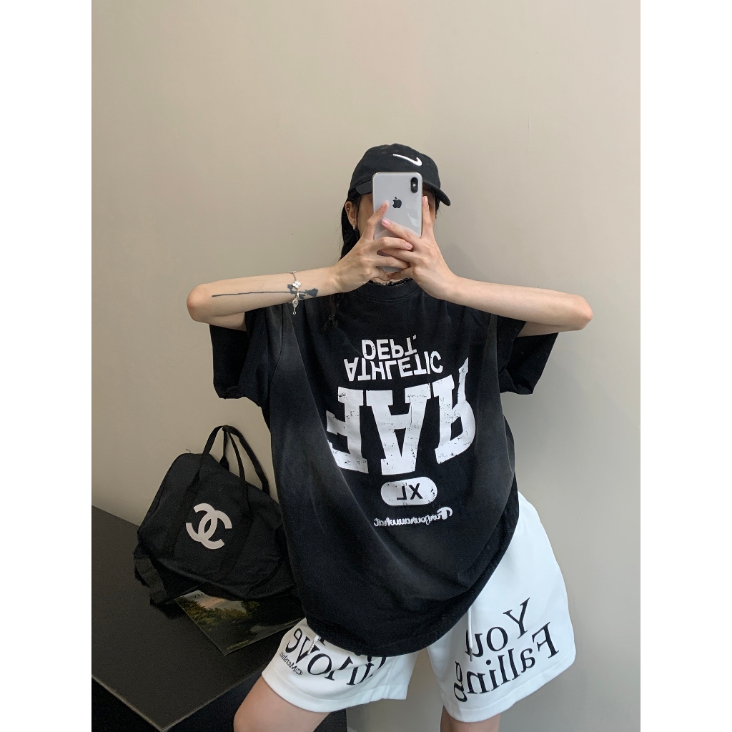 Quần Short Nỉ Họa Tiết In "STOP FALLING LOVE" REDLABEL Cá Tính Cao Cấp, Quần Đùi Thun Nỉ Dày Dặn Có Túi Kết Hợp Dây Rút