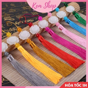 Set 5 dây tua rua liên hoa ngọc bội hoa sen tam sinh tam thế cổ trang dài 22cm - Kem Shop K13