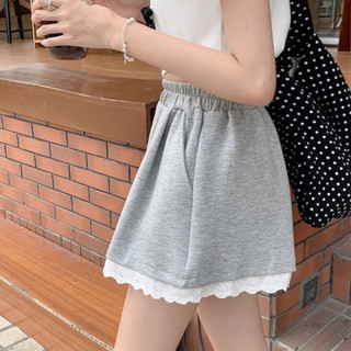 Quần Đùi Bigsize Nữ Lưng Chun Lai Ren Hoa Dễ Thương Vải Thun Co Giãn 50-95kg Q508