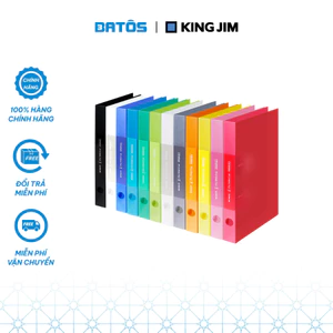 File còng chữ D King Jim PP khổ A4 691TGSV & 692TGSV, 2 còng, nhiều màu sắc