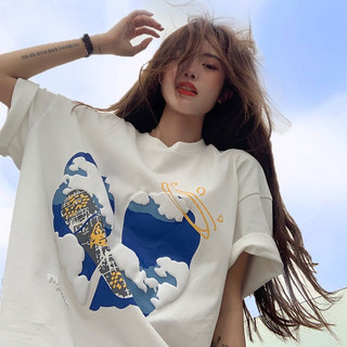 Áo phông nam nữ UNISEX from rộng tay lỡ in hình cá tính