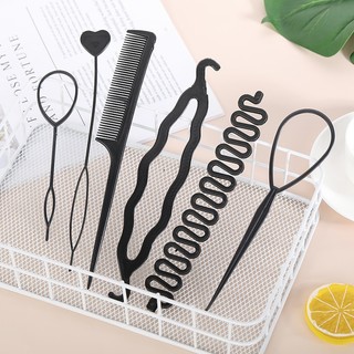 COMBO 2 Set Dụng Cụ Tạo Kiểu Tóc Tết Bện 6 Món Cho Nữ, Bộ Dụng Cụ Tết Tóc Bồng Bềnh Xinh Xắn Tiện Lợi 88807