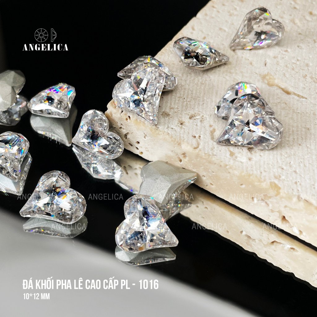 Túi 2 Viên Đá Khối Pha Lê Cao Cấp Siêu Sáng ANGELICA