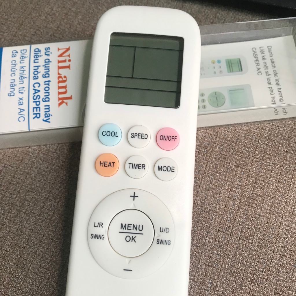 Điều khiển điều hòa đa năng casper NL-CP01, Remote máy lạnh casper mẫu đa năng dùng cho nhiều mẫu khiển khác nha casper