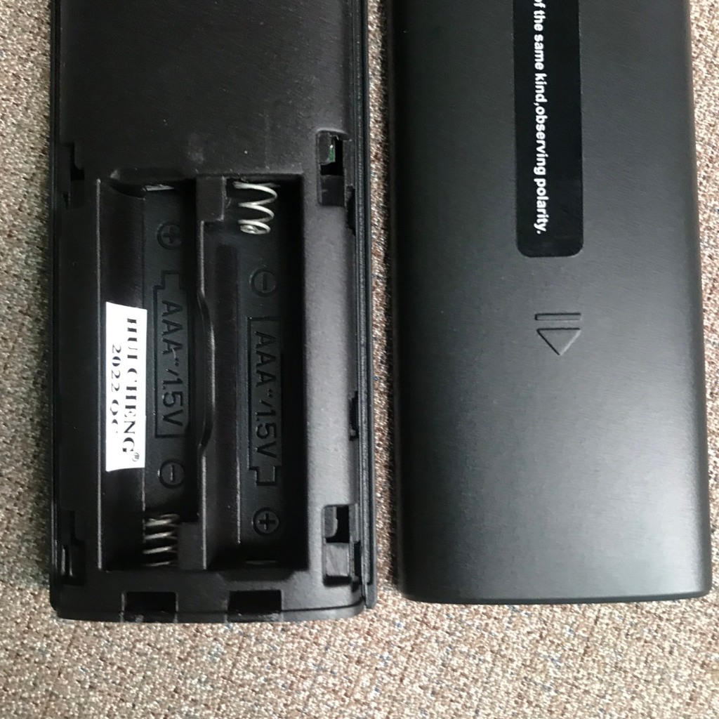 Điều khiển tivi panasonic giọng nói loại ngắn 1 nút xanh, Remote TV panasonic có mic giọng nói