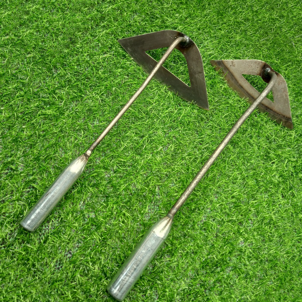 Cuốc cầm tay lưỡi rỗng cán thép mini trồng rau, trồng hoa, cây cảnh ...