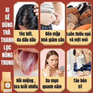 [Giải nóng trong] Trà thanh lọc cơ thể, giảm nóng trong Fengcha thanh nhiệt, thải độc gan , dạ dày, thận bịch 30 gói lọc