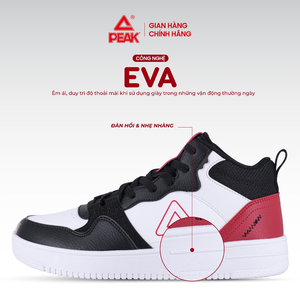Ảnh Giày thể thao thời trang nam PEAK Culture Fashion Mid Top E233321B E241357B 2