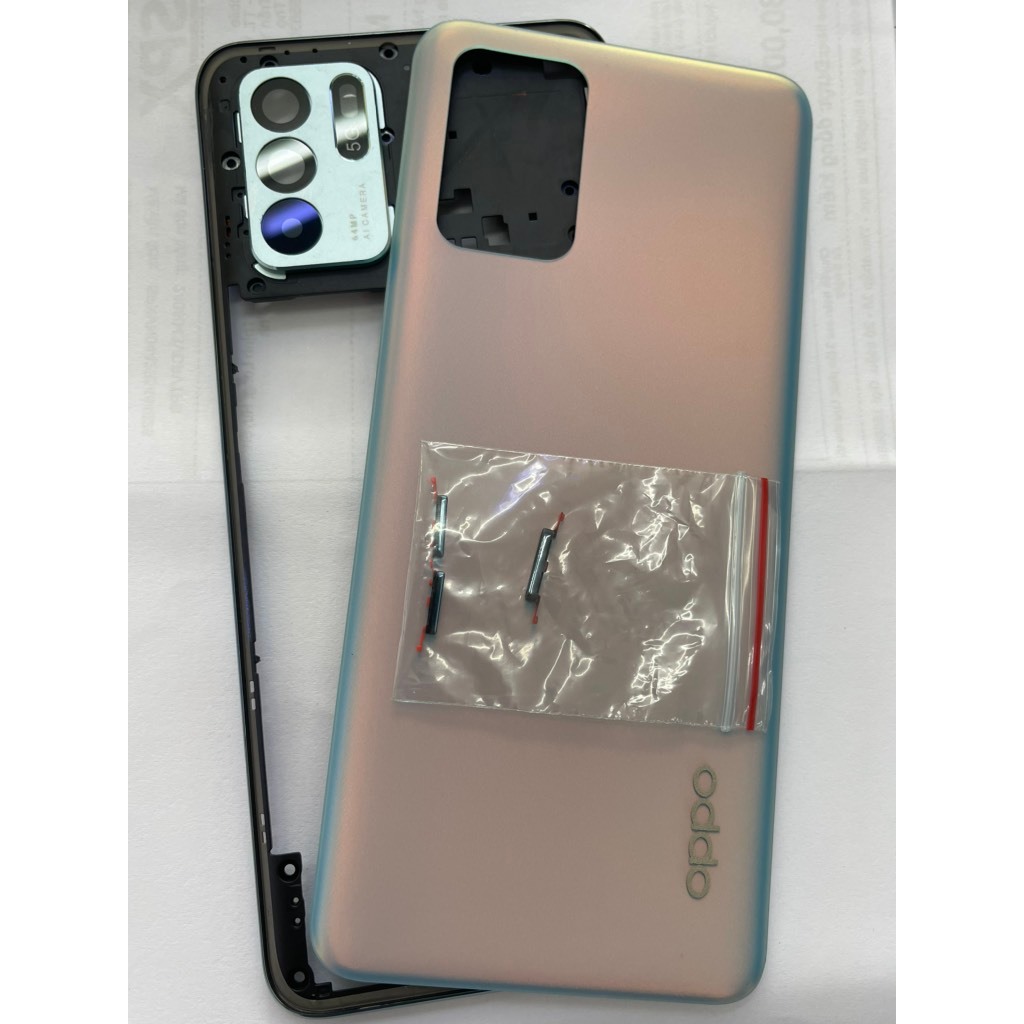 vỏ oppo reno 6z màu xanh đa sắc