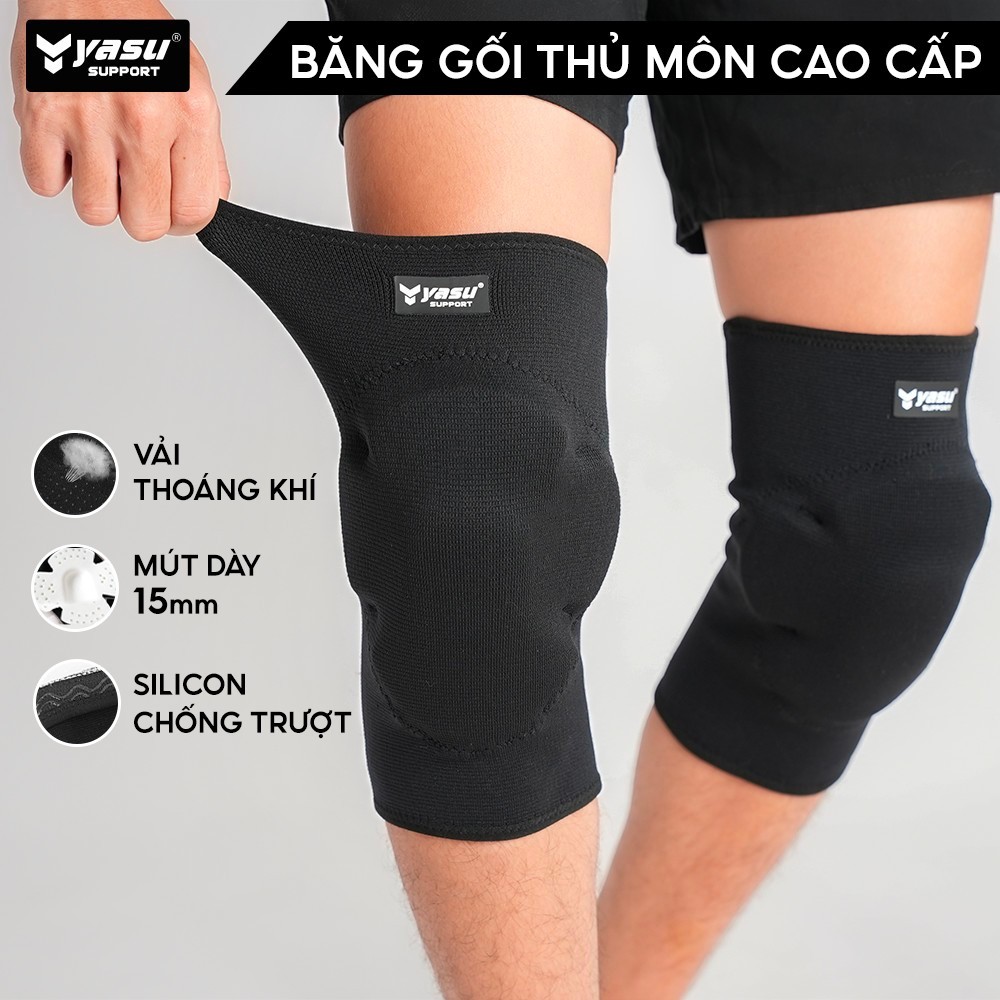 Ảnh Bó gối thủ môn cao cấp có đệm bảo vệ toàn diện đối đá bóng Yasu (1 đôi) 1