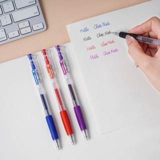 Hộp 12 Bút Gel Khô Nhanh Classmate 0.5mm Mực Đều Siêu Trơn, Bút Bi Đen Xanh Đỏ Tím Siêu Êm Ghi Chép Chấm Bài GP106