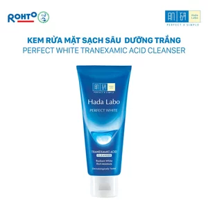 Combo 2 Sữa rửa mặt dưỡng trắng Hada Labo Perfect White Tranexamic Acid Cleanser 80g