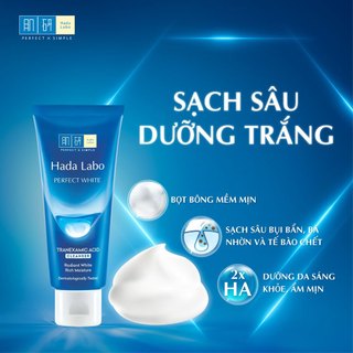 [VB] Combo 2 Sữa rửa mặt dưỡng trắng Hada Labo Perfect White Tranexamic Acid Cleanser 80g