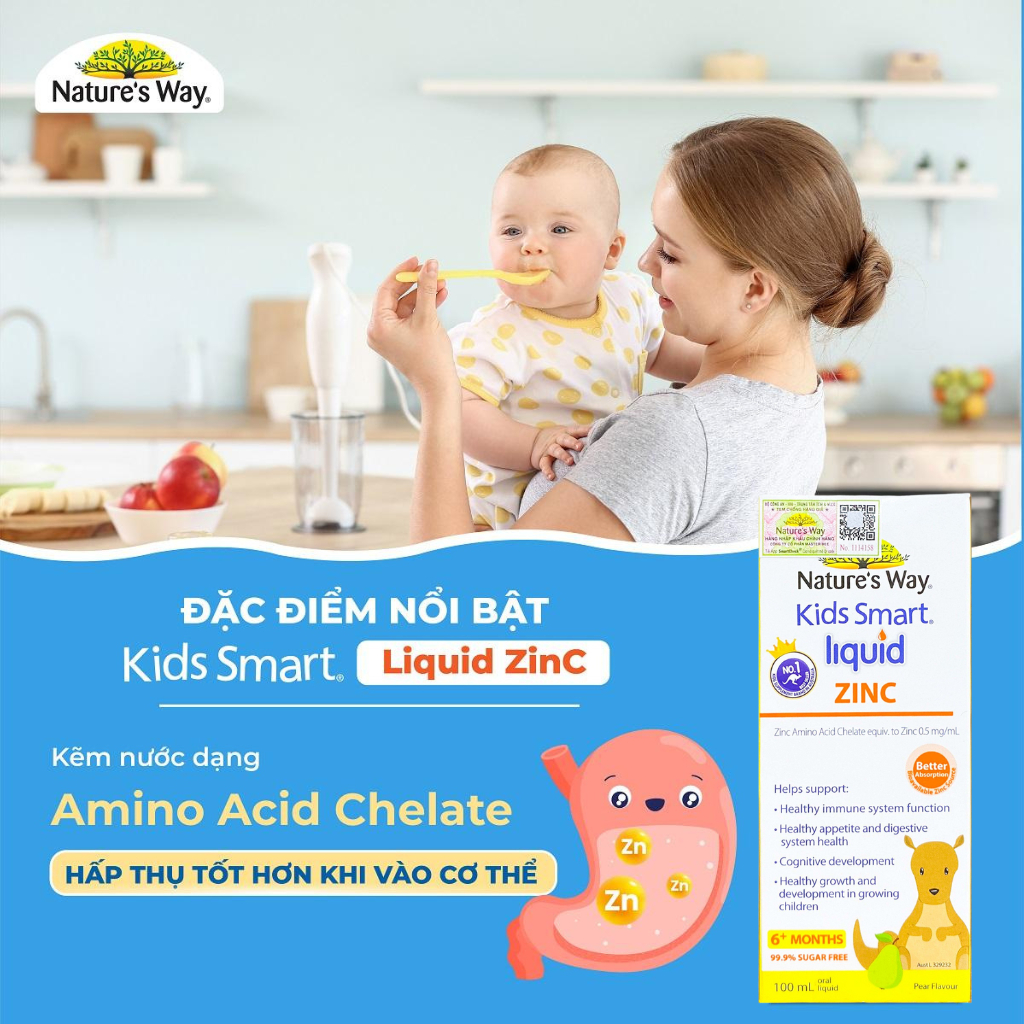 Ảnh Siro Uống Nature's Way Kids Smart Liquid Zinc Bổ Sung Kẽm, Tăng Sức Đề Kháng Cho Bé 100ml 4
