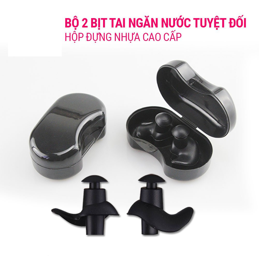 Bộ 2 nút bịt tai EP1 chất liệu silicon dẻo mềm mịn chống nước 100% bảo vệ an toàn cho da SPORTY
