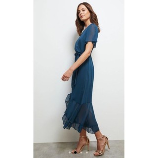 Đầm maxi chiffon cột eo SLNY