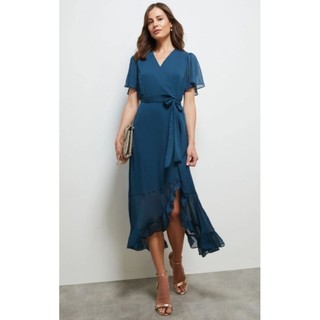 Đầm maxi chiffon cột eo SLNY