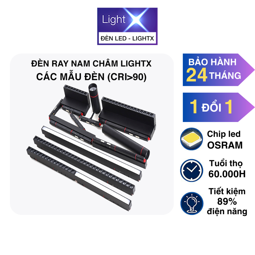 Bộ Đèn Ray Nam Châm, Đèn Rọi Ray Sử Dụng Chip Led Osram Hiệu Năng Và ...