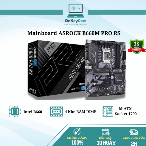 Mainboard ASRock B660M PRO RS | Intel B660, Socket 1700, M-ATX, 4 khe ...