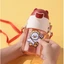 Bình Tập Uống Nước Cho Bé Kèm Dây Đeo Tiện Lợi Dung Tích 300ml Kèm Sticker Siêu Đáng Yêu
