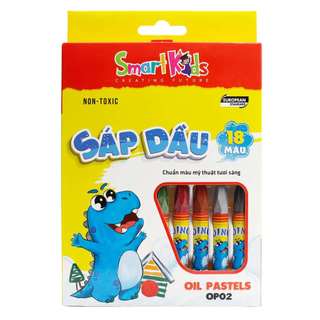 Sáp dầu Smartkids Dino 12/18/24 màu tô