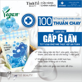 Viên giặt Atono2 All in one cho bé và gia đình, an toàn, hương thơm dịu nhẹ, gói 30 viên