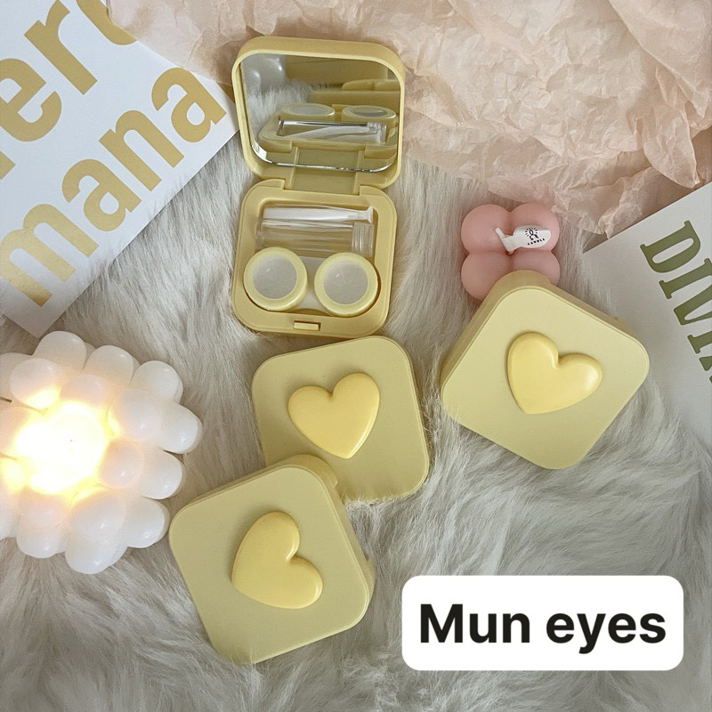 Khay đựng lens trái tim size Trung Muneyes Angel eye