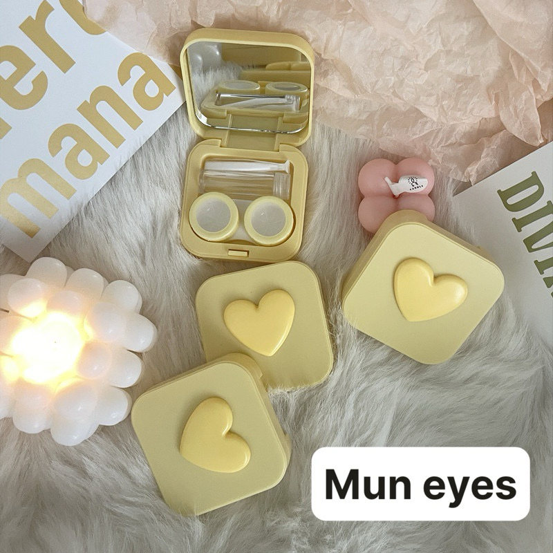 Khay đựng lens trái tim size Trung Muneyes Angel eye