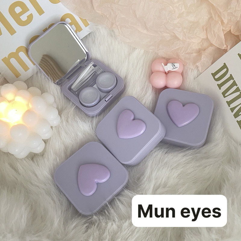 Khay đựng lens trái tim size Trung Muneyes Angel eye