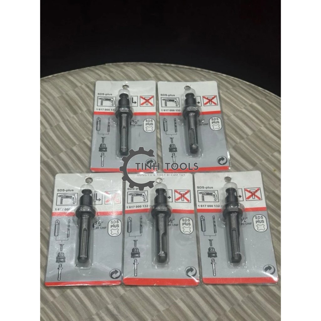 Đầu nối Ty Nối chuyển đổi đầu khoan sang bê tông gài SDS-Plus 1/2” 20 UNF, thanh gài nối máy khoan