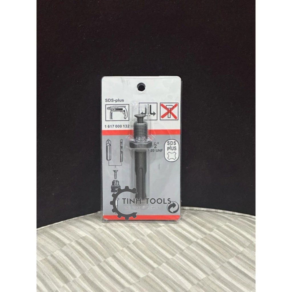 Đầu nối Ty Nối chuyển đổi đầu khoan sang bê tông gài SDS-Plus 1/2” 20 UNF, thanh gài nối máy khoan