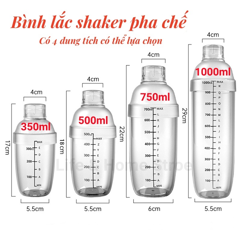 [ Hàng Có Sẵn] Bình lắc Shaker pha chế, Bình Lắc Đa Năng,Siêu Bền Có ...
