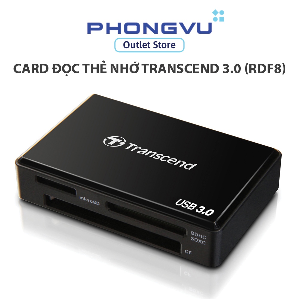 Card đọc thẻ nhớ Transcend 3.0 (RDF8) - Bảo hành 12 tháng | Shopee Việt Nam